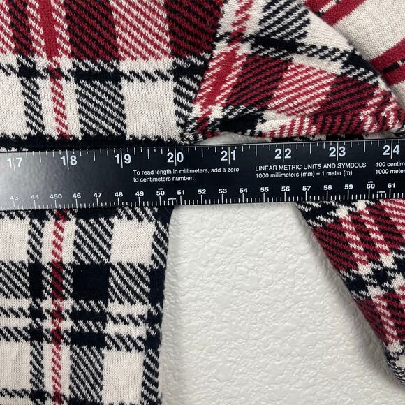 Disney Mickey Mouse Spirit Jersey Sweater Multicolor Size XS Plaid Relaxed - Picture 5 of 9